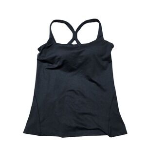 Alaska Hardgear Shelf Bra Tank‎ Top Athletic Workout Activewear Black Size 6